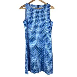 Tommy Bahama Darcy Sheath Dress Geo Wave Blue Women's Size Medium New With Tag